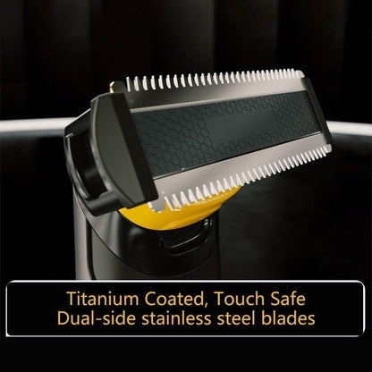 New Titanium Wireless Rechargeable Precision Shaver Multipurpose Full Body Trimmer