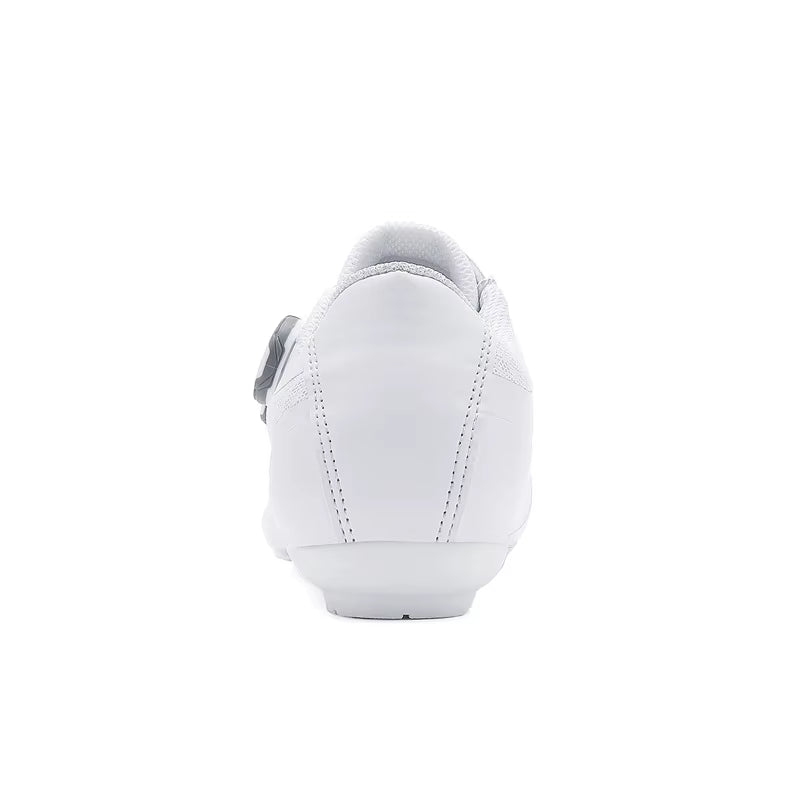 Speed Cycling Sneaker Men'S Road Cycling Shoes Cleat Shoes Spd Shoes Cycling Flat Pedal Shoes Man Bike Outdoor Footwear White