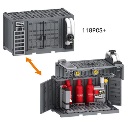 World War 2 WW2 Army Military Soldiers SWAT Police Container Weapon Cannon Base Model Building Blocks Bricks Children'S Toys