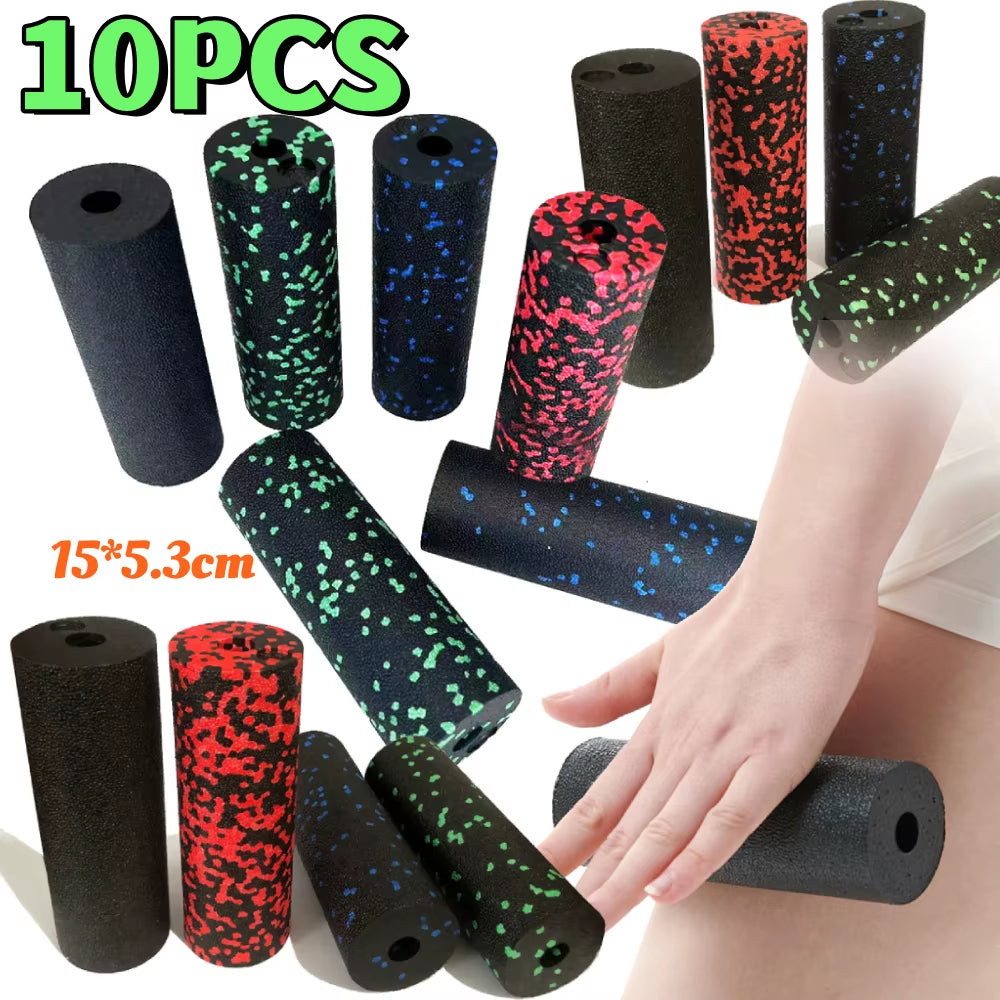 1-10Pcs Mini Foam Roller Massage Column Heavy Duty Exercise Roller Muscle Roller EPP Hollow Massage Roller for Bodybuilding