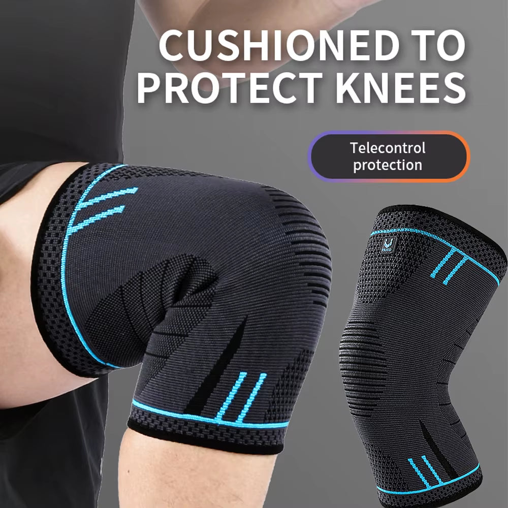 1 Pc Elastic Breathable Compression Knee Support Sleeve for Basketball Running Cycling