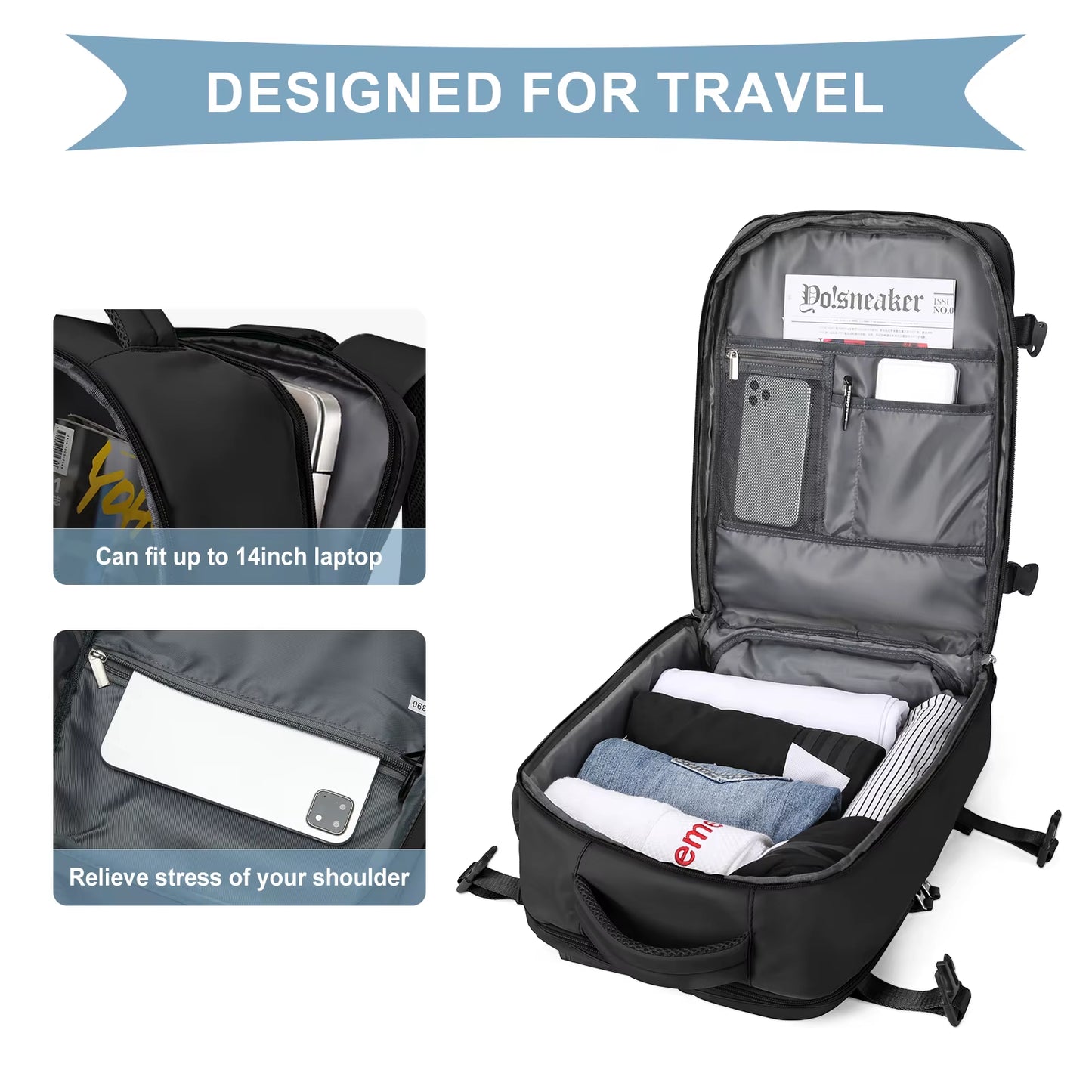 Women Backpack Travel Cabin Airplane Wizzair 40X30X20 Backpack Travel Cabin Hand Luggage Handbag Mens Backpack Notebook Backpack