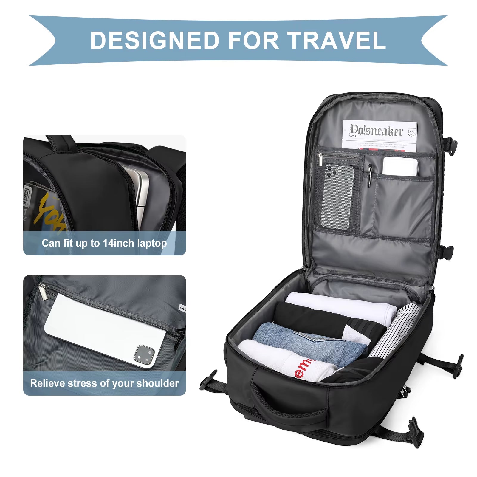 Women Backpack Travel Cabin Airplane Wizzair 40X30X20 Backpack Travel Cabin Hand Luggage Handbag Mens Backpack Notebook Backpack