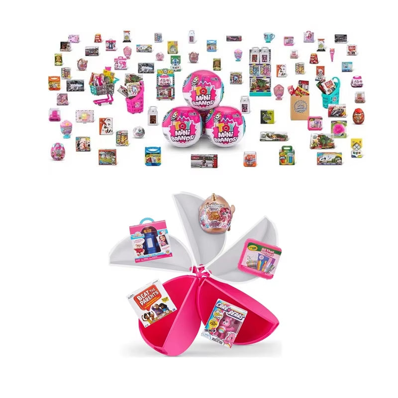 Zuru 5 Surprise Mini Brands Capsule Toys Mystery Blind Box Fashion Surprise Ball Real Miniature Doll Collectible Toys Gifts