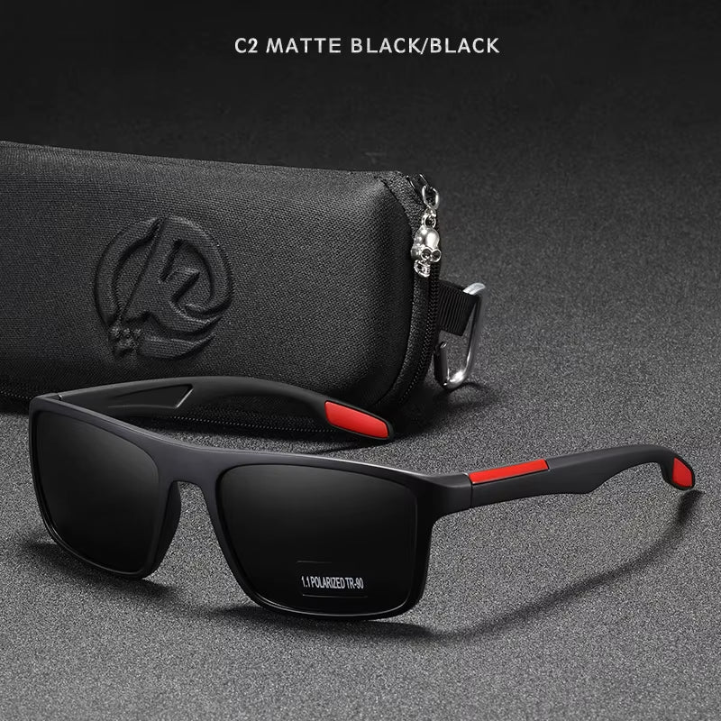 Rectangular Ultra Light Sports Sunglasses Men Polarized TAC 1.1Mm Thickness Lens Driving Sun Glasses Women Cat.3