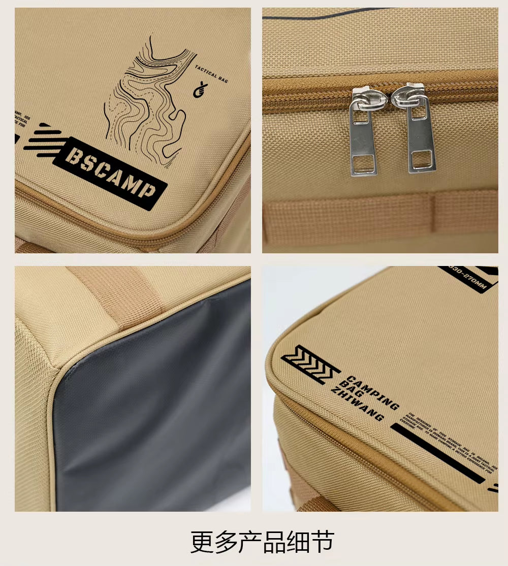 30-42L Tactical Camping Storage Bag - Insulated Folding Box for Picnic, Tableware & Field Equipment Waterproof