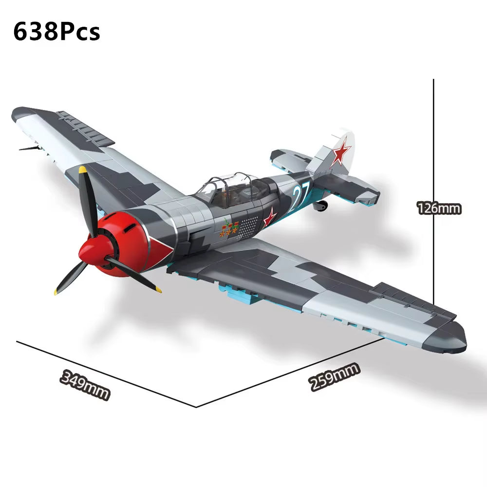World War 2 WW2 Army Military Soldiers SWAT UK: Spitfire Fighter F MK. La Type Model Building Blocks Bricks Children'S Toys Gift