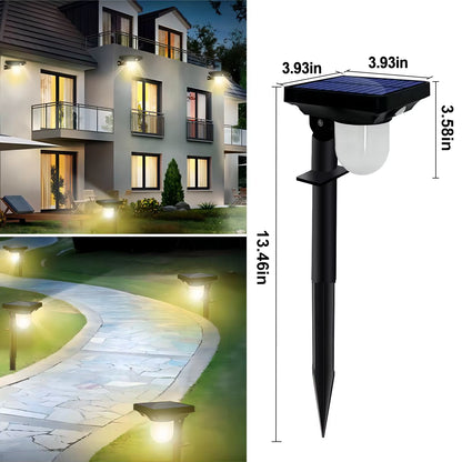 Solar Lights Outdoor Garden Solar Powered Wall Lamp Waterproof Motion Sensor Pathway Light Landscape Path Yard Backyard Lawn