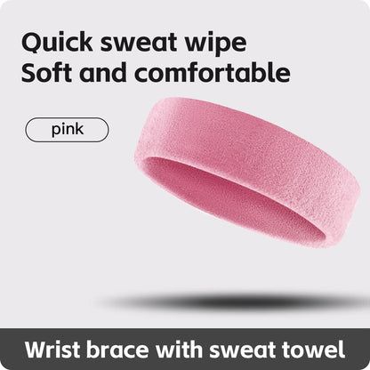 1 PC Towel Cloth Headband Sweat Bandage Sport Head Hair Band Workout Tennis Fitness Jog Basketball Running Sweatband Women Men