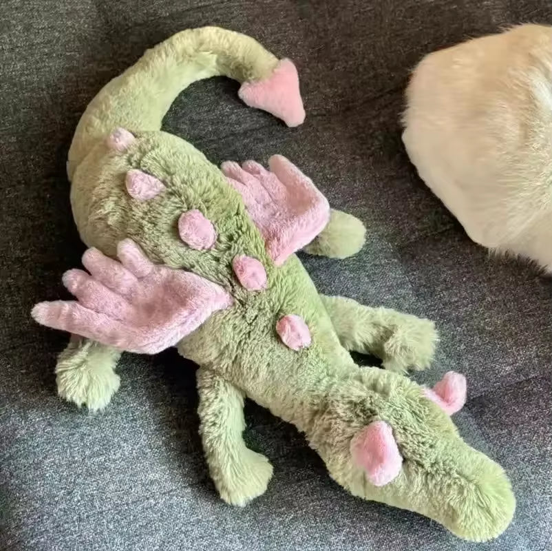 Original  Cat 60Cm Matcha Cherry Dragon Baby Doll Bedroom Pillow Cat and Dog Play with Plush Toys Pet Holiday Gift