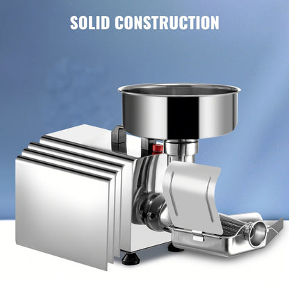 SucceBuy Electric Fruit Press Strainer Machine  Commercial Food Strainer Sauce Maker Stainless Steel Tomato Milling Tool