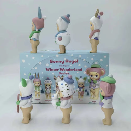 Sonny Angel Blind Box Winter Wonderland Series Mini Anime Figures Ornaments Dolls Fans Children Christmas Birthday Gift