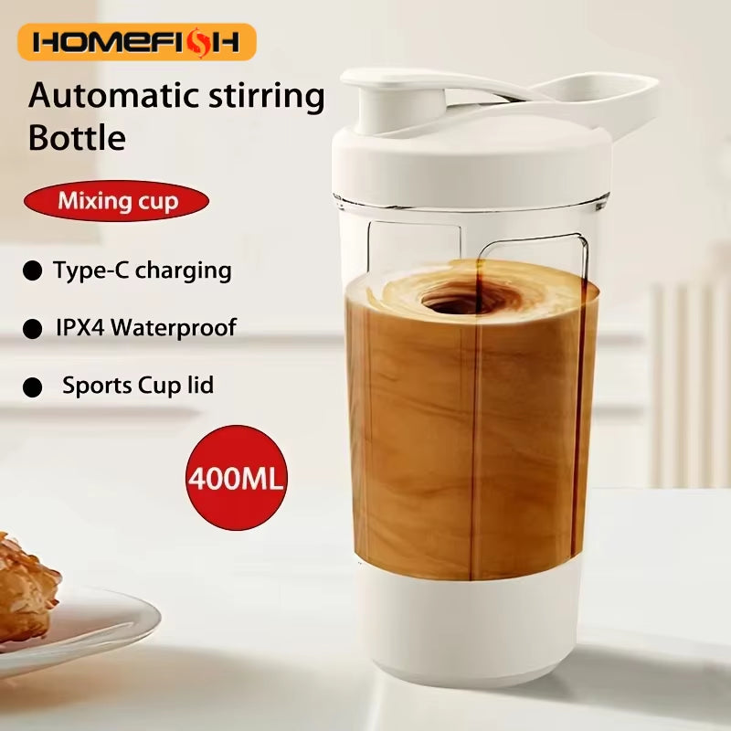 1 Piece/13.53 Oz Portable Charging Electric Stirring Cup Automatic Self Mixing Cup-Sports Cup with Electric Stirring