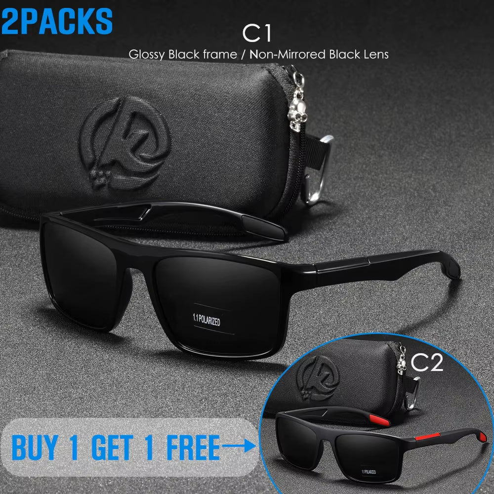 Rectangular Ultra Light Sports Sunglasses Men Polarized TAC 1.1Mm Thickness Lens Driving Sun Glasses Women Cat.3