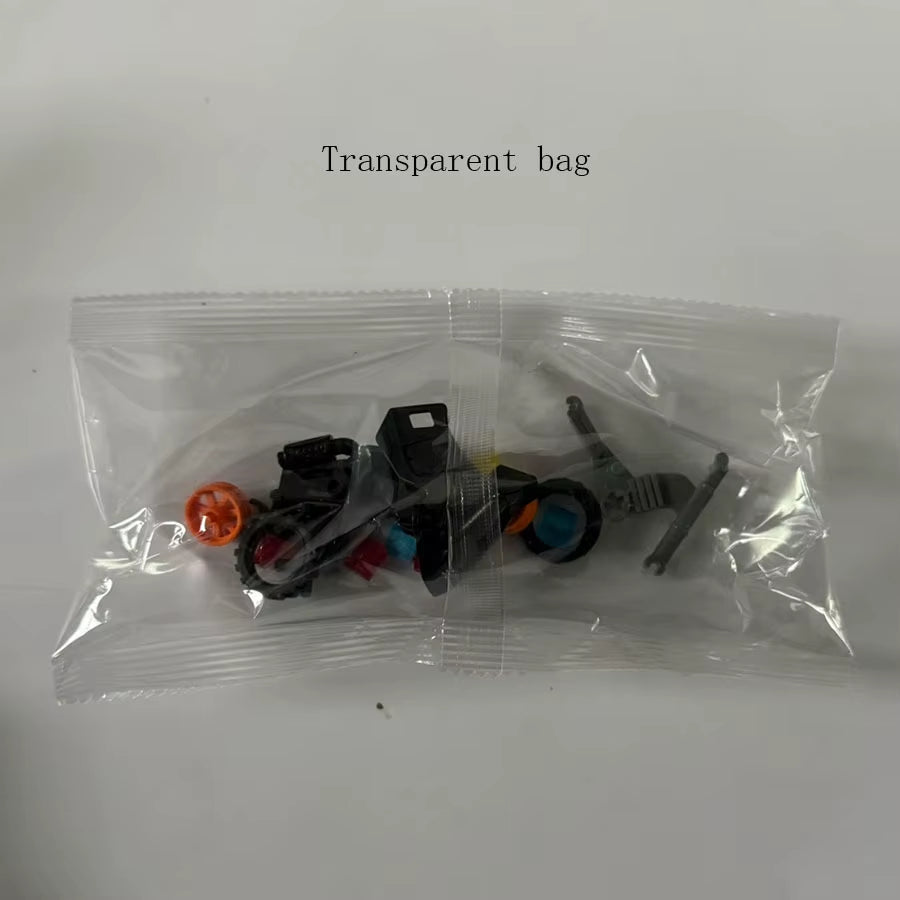 1 Pc City Police SWAT Motorcycle Model Building Blocks DIY Model Building Blocks Bricks Children'S Toys 6+