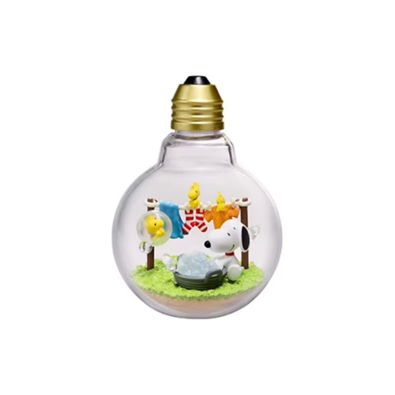 Snoopy Scene Bottle Weather Bottle Miniature Spike Andy Blind Box Toys Anime Figures Collect Ornaments